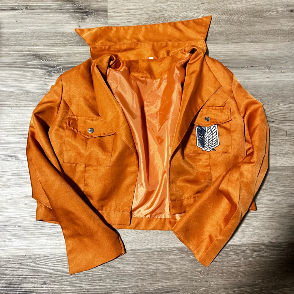 Attack on Titan Orange Jacket with Embroidered Patch